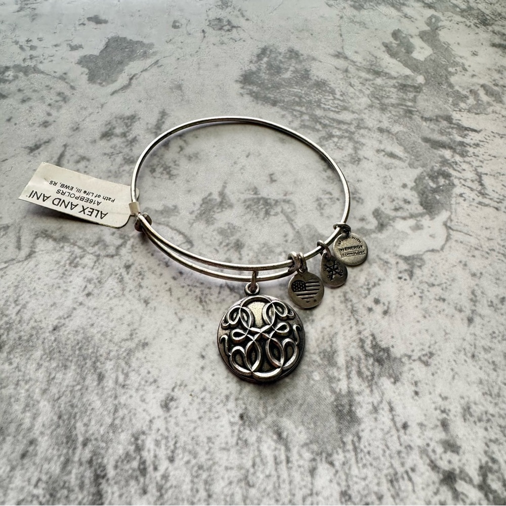 Alex and Ani Silver Charm Bracelet